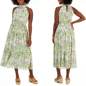 Taylor Green Floral Maxi Dress